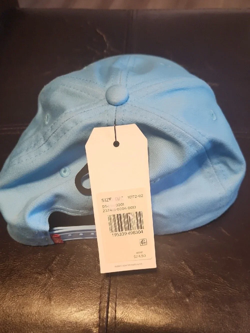Brand New Levi's Blue Embroidered Logo Snapback Baseball Cap.